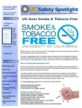 Jan 14 UC Goes Smoke & Tobacco Free